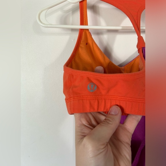 Lululemon Practice Freely TankPink And Orange Size 8 - Picture 6 of 7